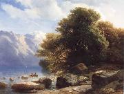 Alexandre Calame THe Lake of Thun USA oil painting artist
